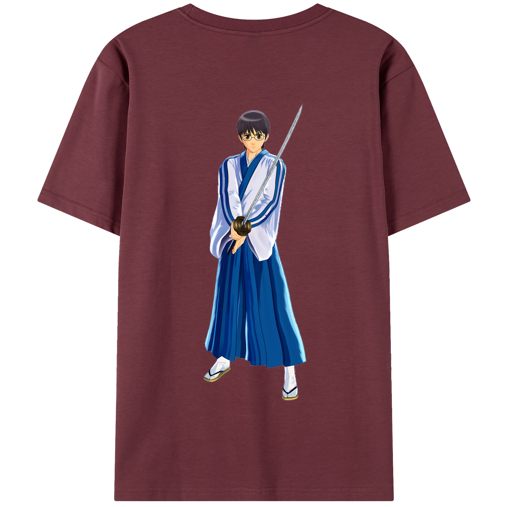 （画像用） ぎんたま 坂田銀時（さかたぎんとき） 神楽 志村新八（しむら しんぱち） GINTAMA Sakata Gintoki Kagura Shimura Shinpachi 綿100％半袖Tシャツ（背面プリント）